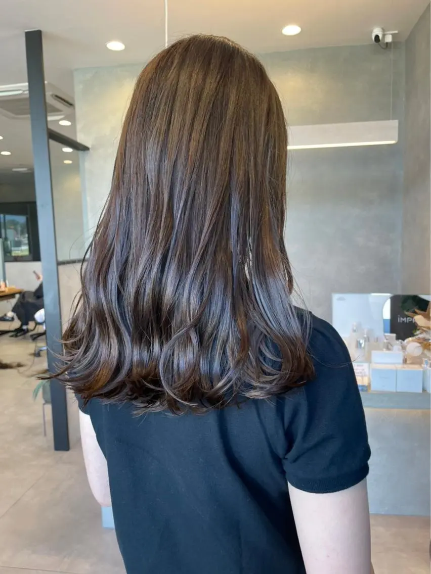ミディアム ヘアカラー トリートメント ヘッドスパ ✨achieve hair✨のヘアスタイル