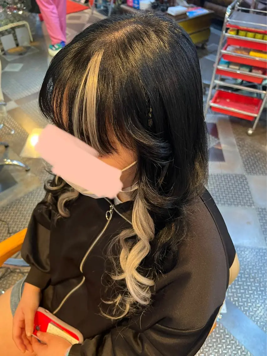 セミロング カラー ヘアアレンジ KOYA ｺﾔのヘアスタイル