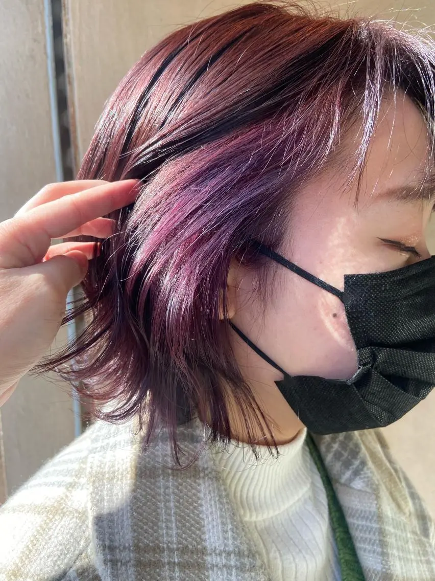 ショート パープルカラー MIKI /Sio.hairのヘアスタイル