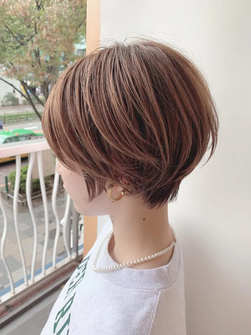 ショート カット 🎉骨格矯正カット ばば　としまさのヘアスタイル