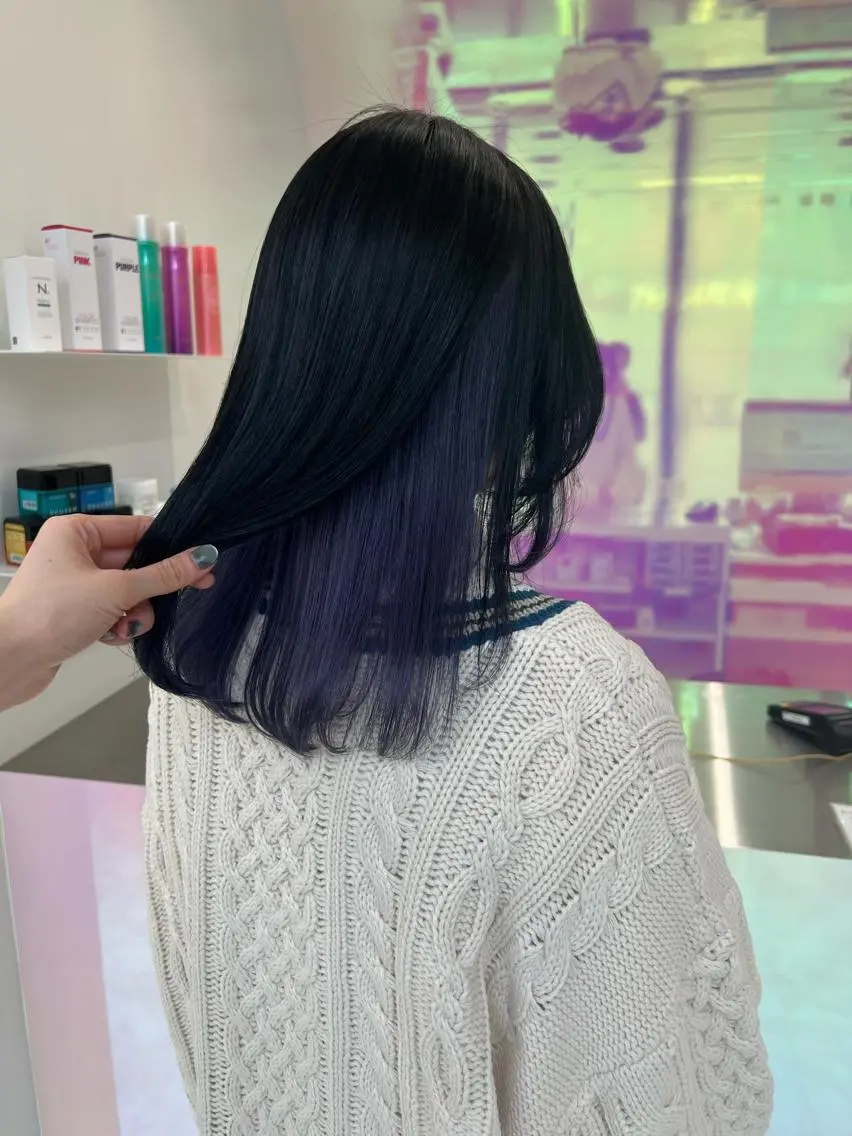 ミディアム カラー パーマ ヘアアレンジ メンズ キッズ ネイル マツエク・マツパ アイブロウ KANAMI 🌏のヘアスタイル