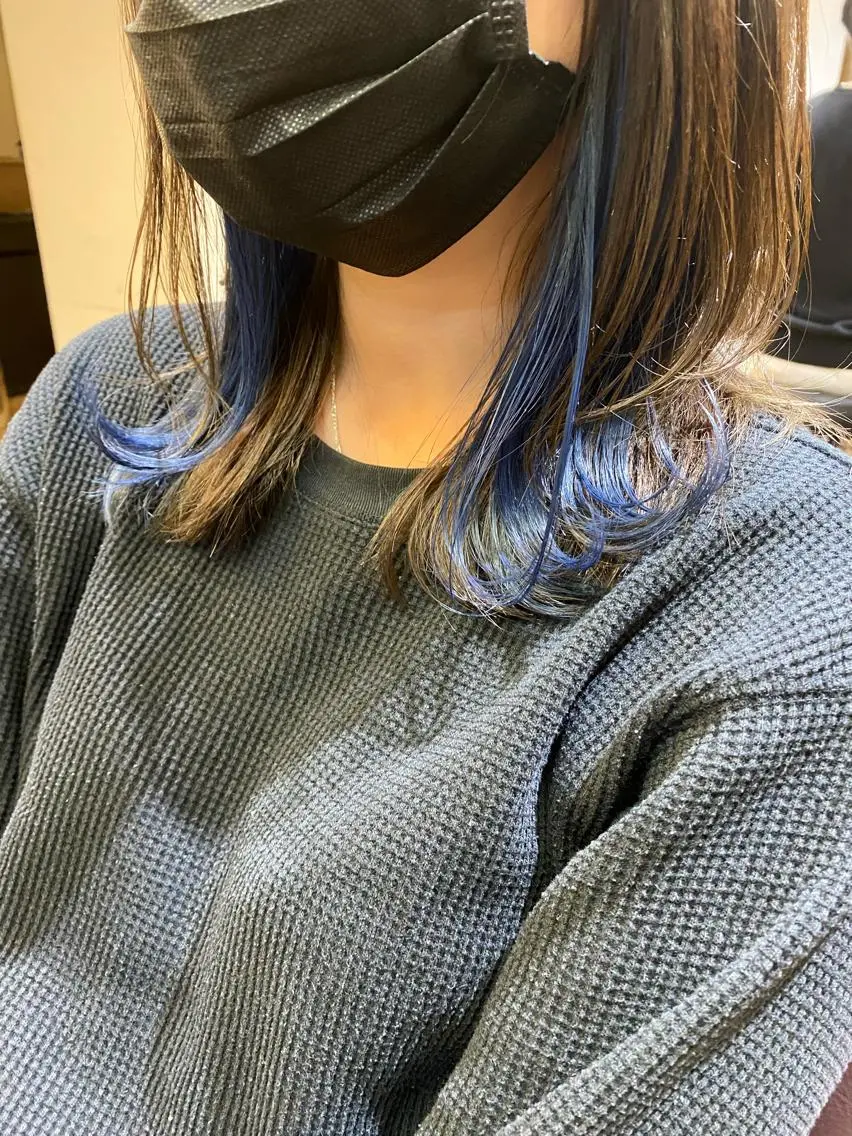 ミディアム カラー 【Lei】橋本孝太 レイヤー・美髪矯正のヘアスタイル