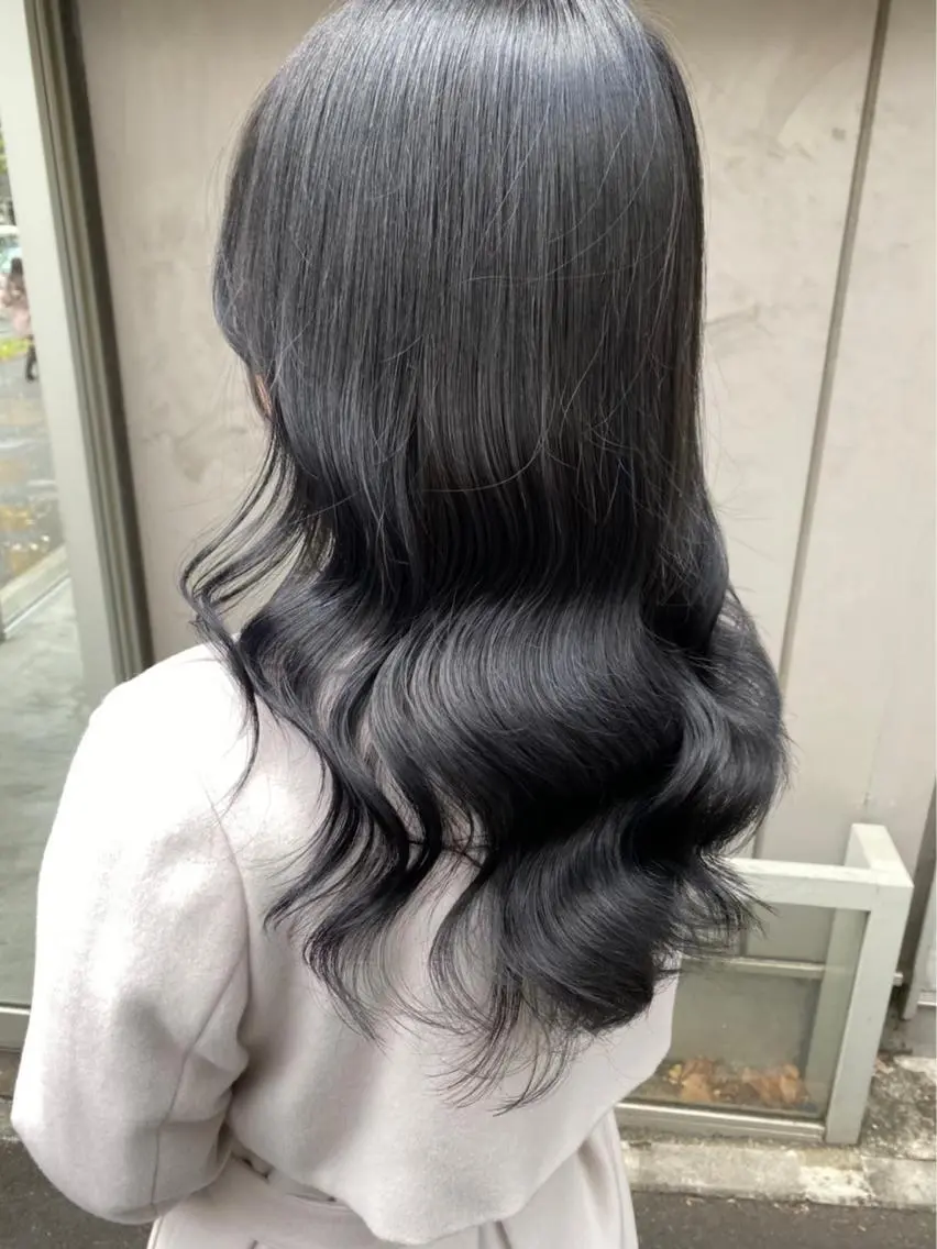 ロング カラー 💕コテ巻き風パーマ 💕KEIYA 💕のヘアスタイル