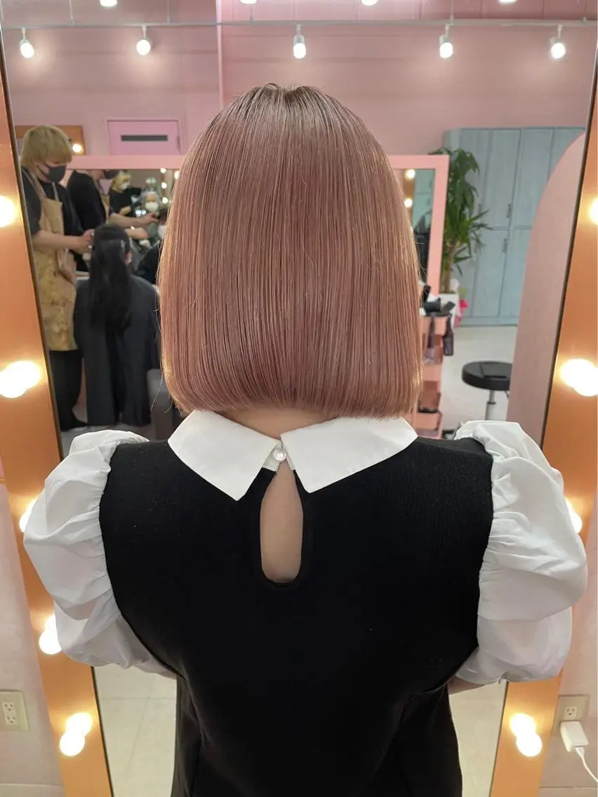 ミディアム 💞ハイトーン/ヘア アレンジ💞 くるみのヘアスタイル