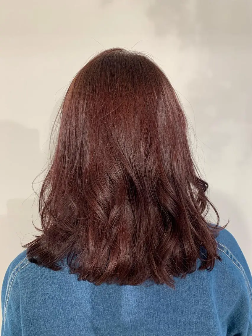 ミディアム カラー パーマ ヘアアレンジ 加藤 綾華のヘアスタイル