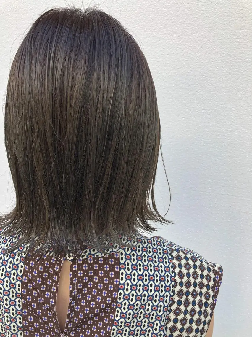 ミディアム カット ヘアカラー トリートメント シンタニナオト /梅田茶屋町のヘアスタイル