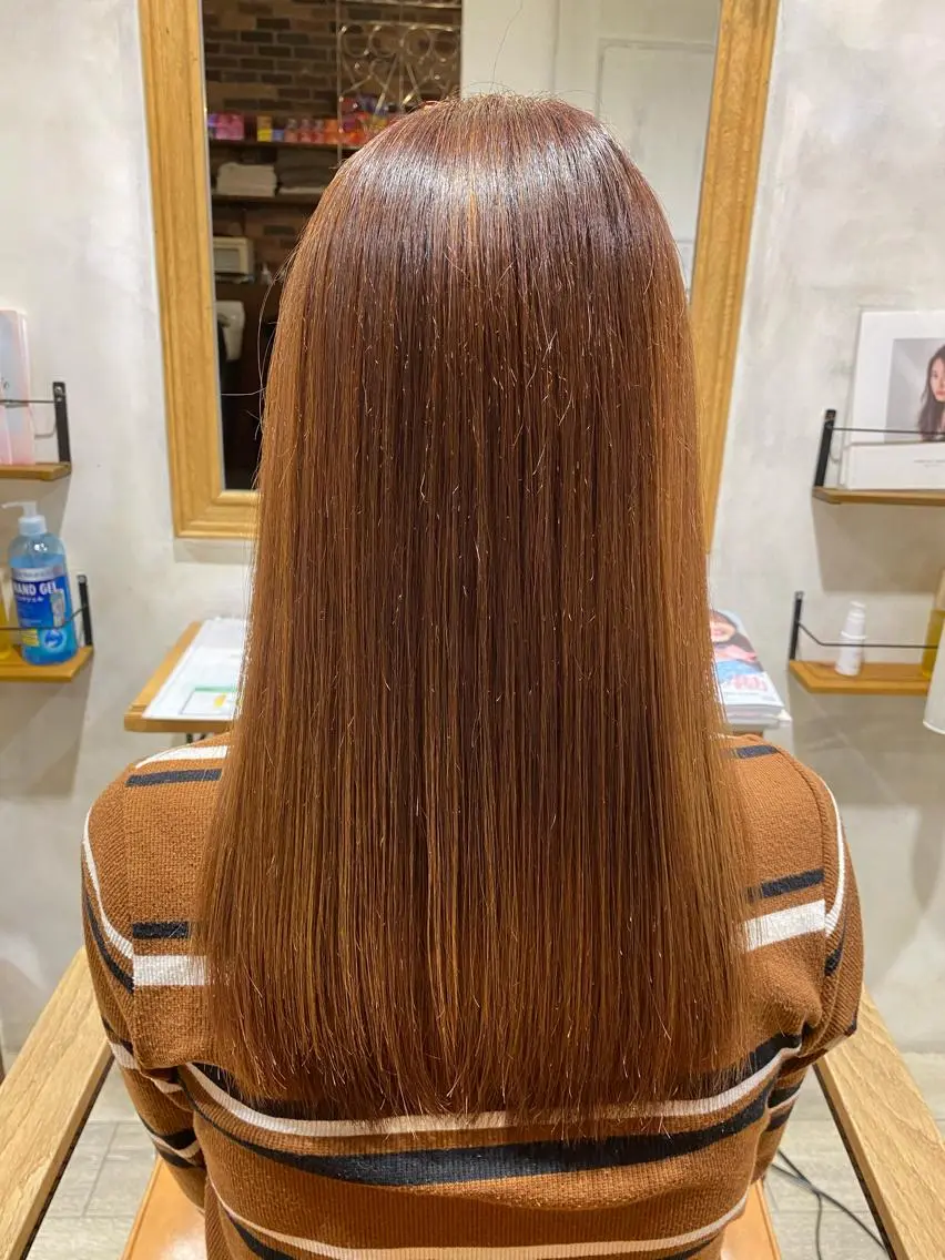 セミロング カラー パーマ メンズ 縮毛矯正 Keshiki大名 安部 真輝のヘアスタイル