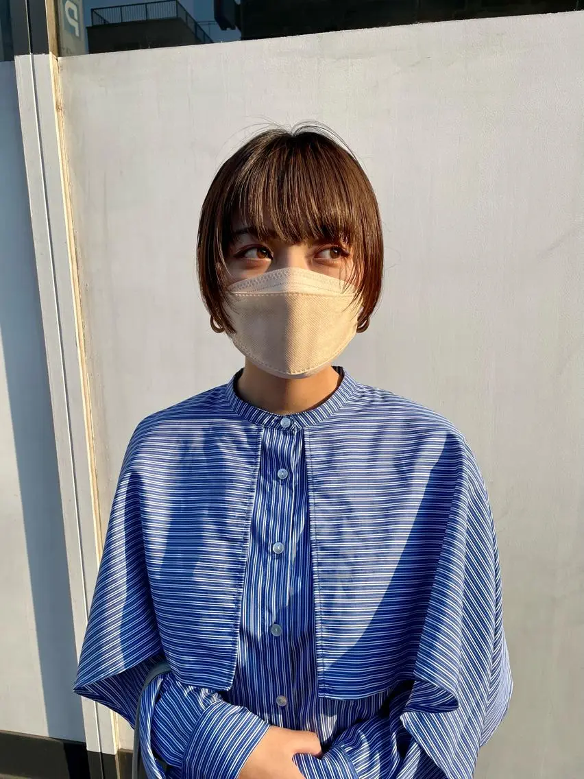 ショート ショートヘア ワイドバング 小関 仁晴のヘアスタイル