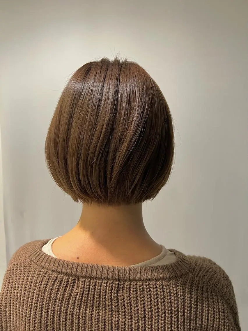 ショート カラー パーマ ヘアアレンジ ボブ 加藤 綾華のヘアスタイル
