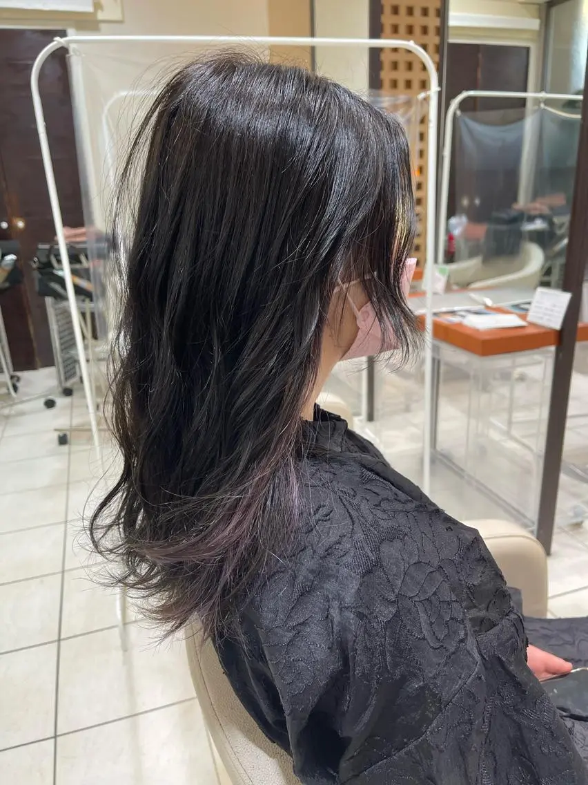 ロング カラー ラベンダーカラー ラベンダーピンク ピンクカラー カネヒラ リョウスケのヘアスタイル