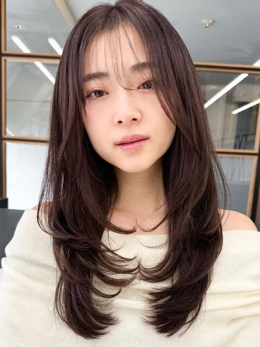 カラー ロング 渋谷トレンド×モード レイヤー★汐音のヘアスタイル