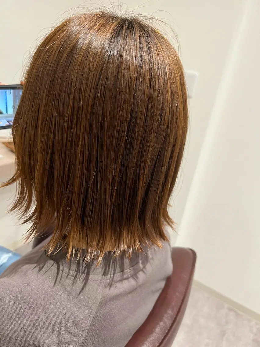 ミディアム カット ヘアカラー 井上 美春のヘアスタイル