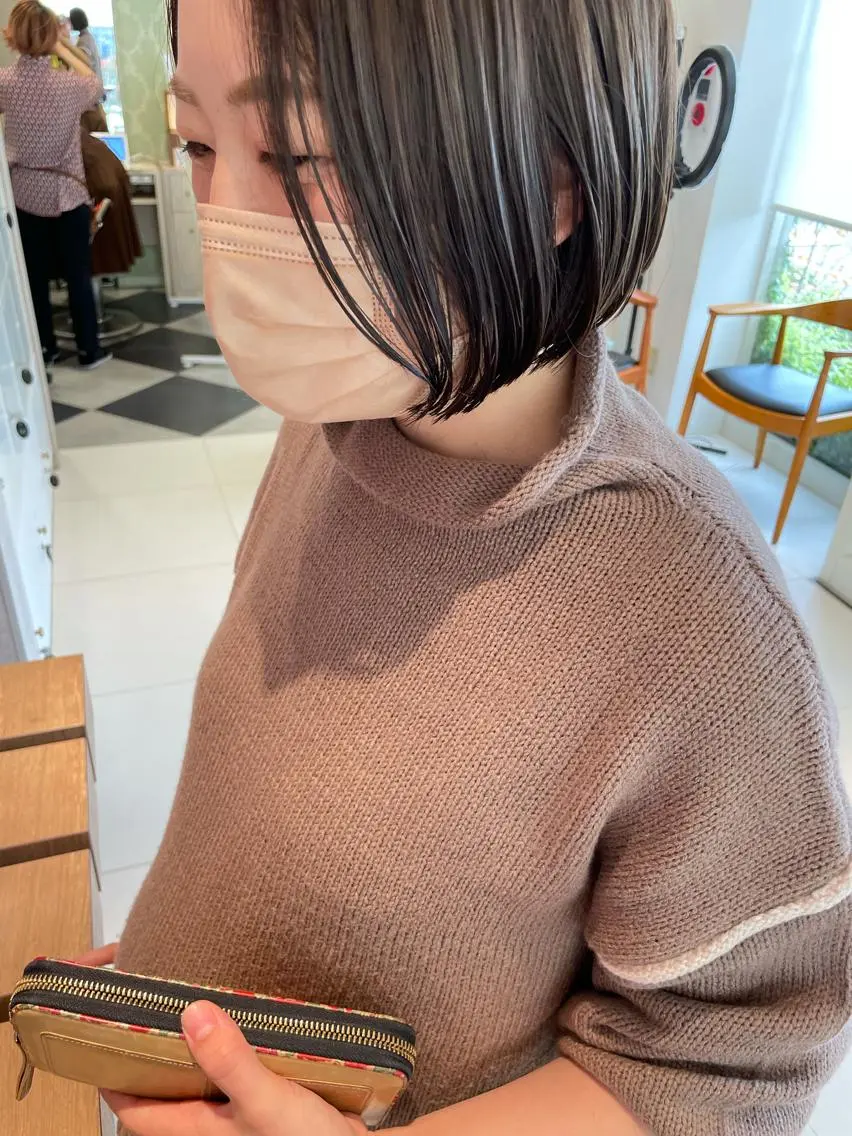 ショート カラー ショートボブ ボブ ショートヘア 鶴岡で縮毛矯正なら お任せ！ハヤシナオミのヘアスタイル