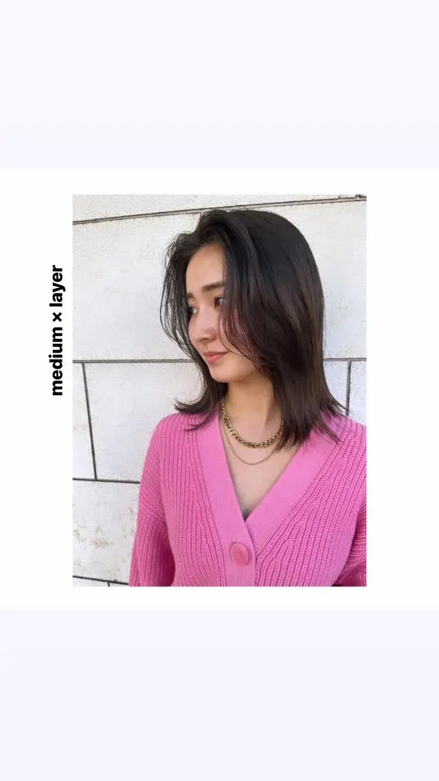 ミディアム カラー パーマ ヘアアレンジ メンズ キッズ ネイル マツエク・マツパ アイブロウ カット ヘアカラー トリートメント hiro【沿線で叶う 似合わせhair】のヘアスタイル
