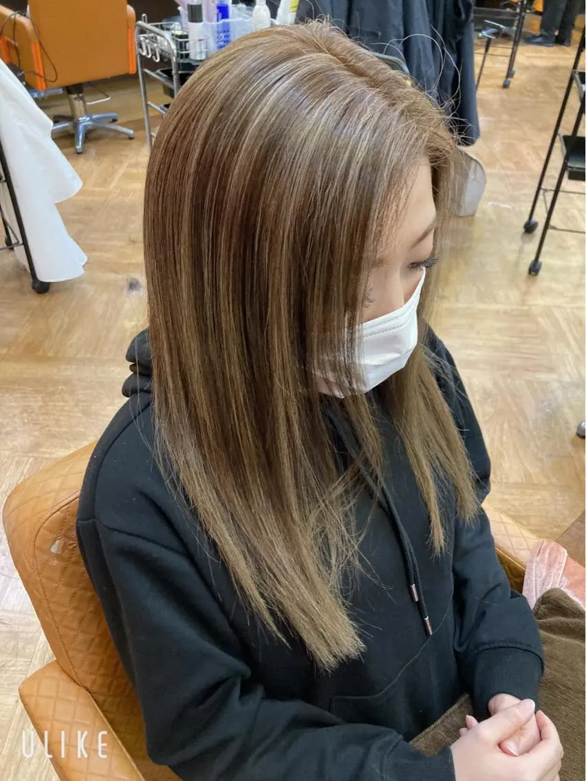 ロング カラー カット ヘアカラー トリートメント WEST✂︎AKI HIRO✂︎大和高田のヘアスタイル