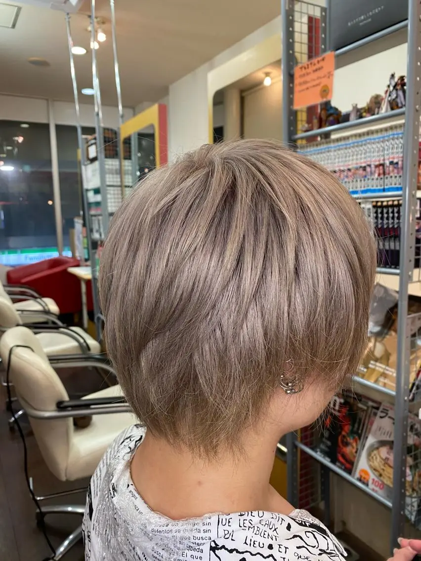 メンズ ヘアカラー ゆぴ☾‪/推しカラー /ハイトーンのヘアスタイル