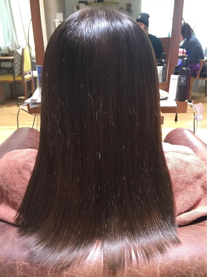 ロング カラー パーマ ヘアアレンジ メンズ キッズ ネイル マツエク・マツパ アティリー 西梅田のヘアスタイル