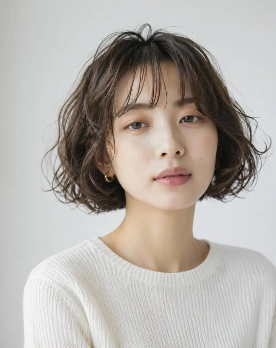 ミディアム カット ヘアカラー トリートメント an・rata/ プチプラ/和歌山市駅のヘアスタイル