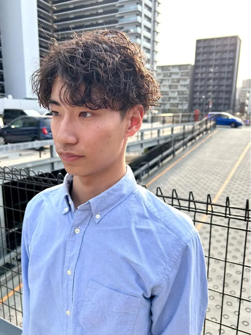 ショート パーマ メンズ メンズ特化❤️‍🔥 パーマ職人江口佳乃のヘアスタイル