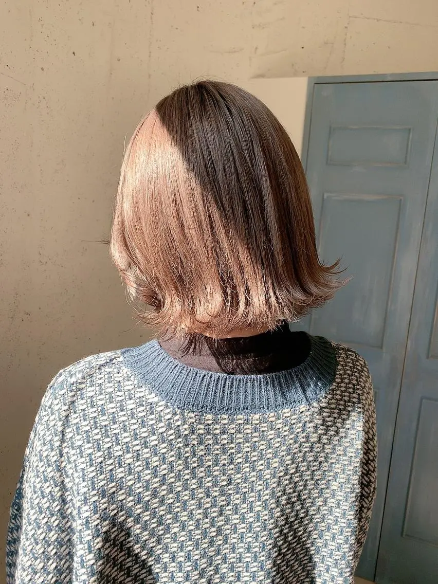 ショート カラー 透明感ハイトーン🦄 キラ🌈のヘアスタイル
