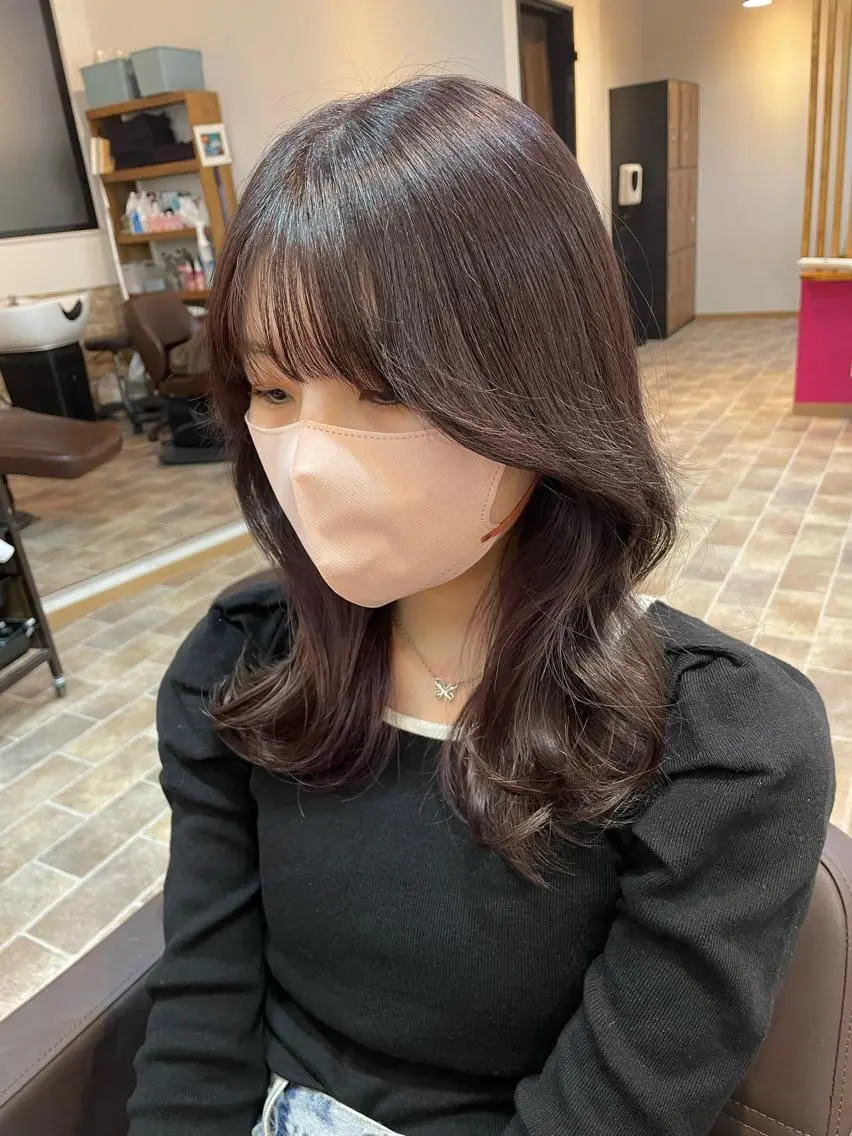 ロング カラー カット ヘアカラー YUI/ ブリーチカラー🌷のヘアスタイル