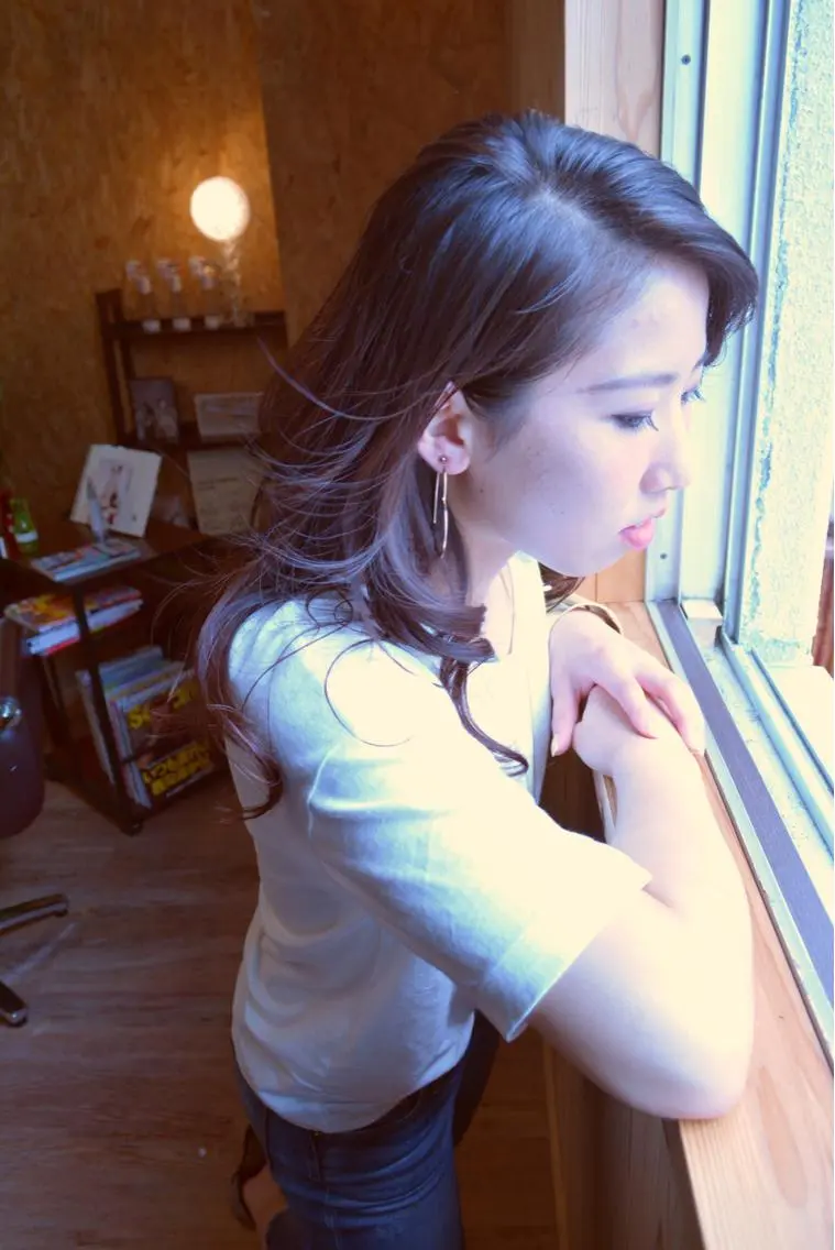 セミロング カラー パーマ ヘアアレンジ グラデーションカラー ピンクカラー belle chambreイブカのその他イメージ