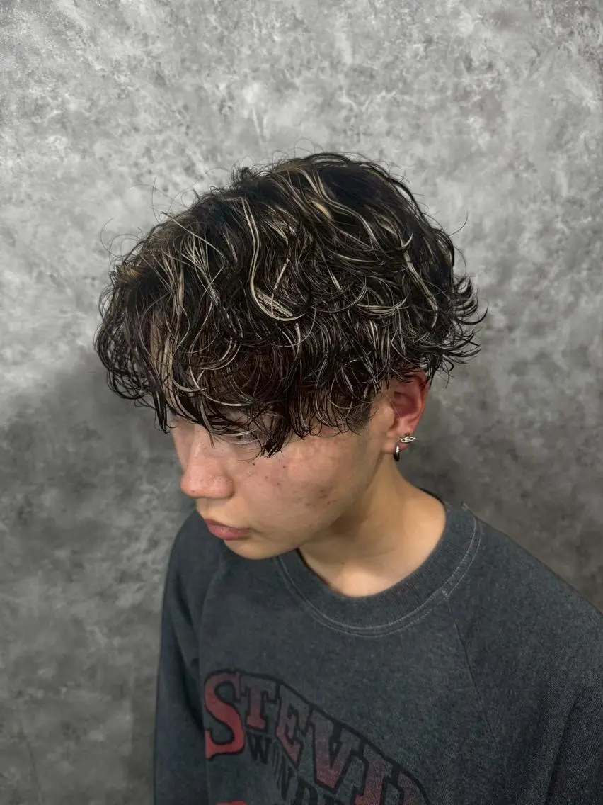 パーマ メンズ メンズカット パーマ特化 清士郎のヘアスタイル