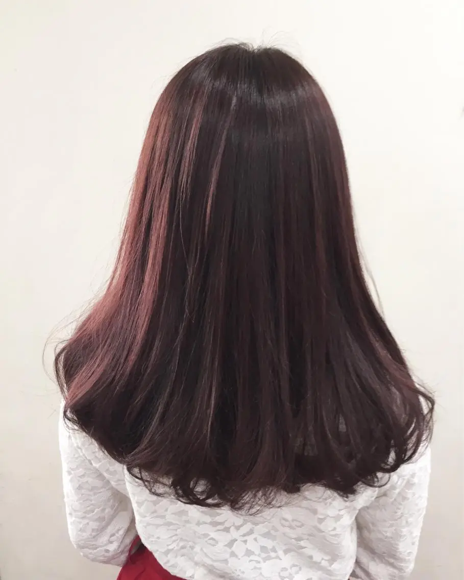 セミロング カラー ラベンダーカラー ピンクカラー ピンクラベンダー カット ヘアカラー トリートメント 🌛ダブルカラー 🌜SAYAKAのヘアスタイル