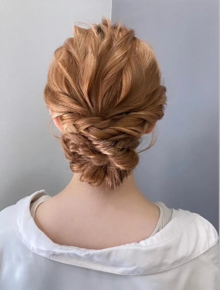 セミロング ヘアアレンジ ポニーテール 結婚式・ブライダル 簡単アレンジ 韓国風ヘア 韓国メイクサロン YUKINA東京のその他イメージ