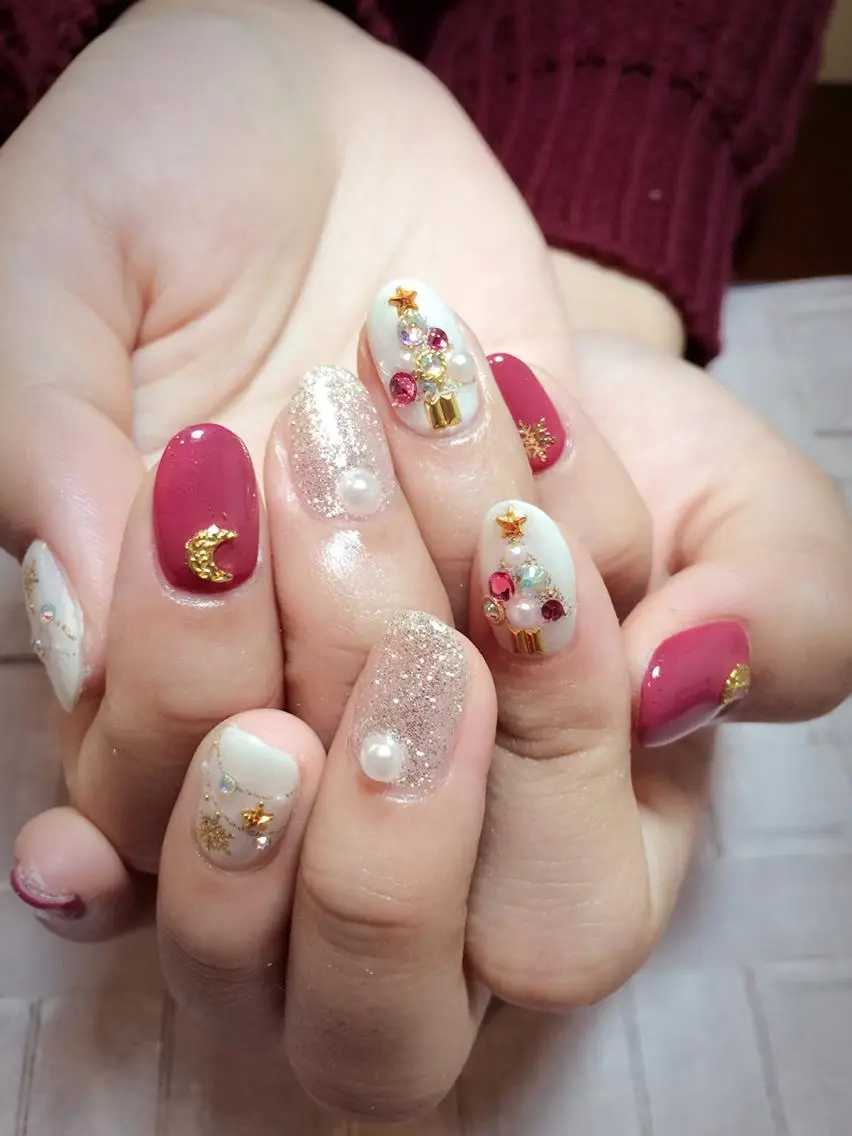 ネイル 冬ネイル クリスマス jdn kayokoのネイルデザイン