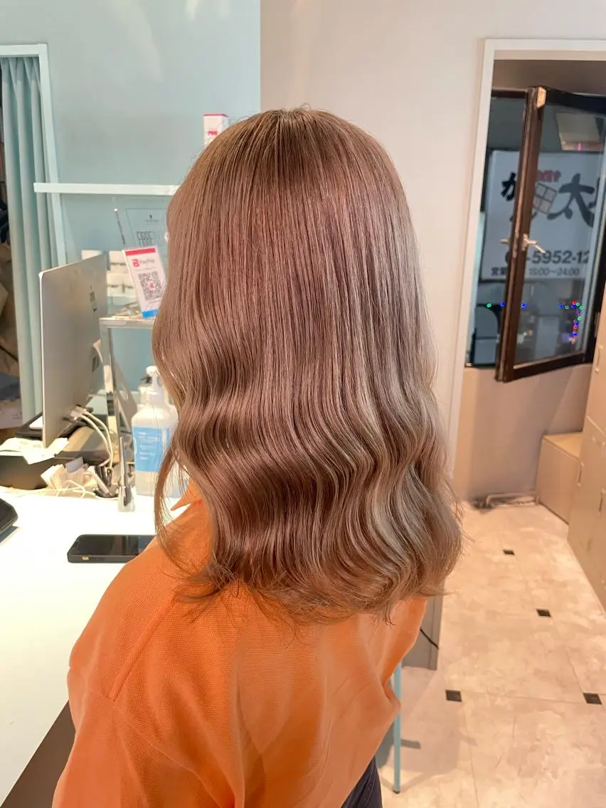 セミロング カラー ヘアカラー トリートメント ヘッドスパ ヘアセット 🎨透明感モテカラー DAIKI🎨のヘアスタイル