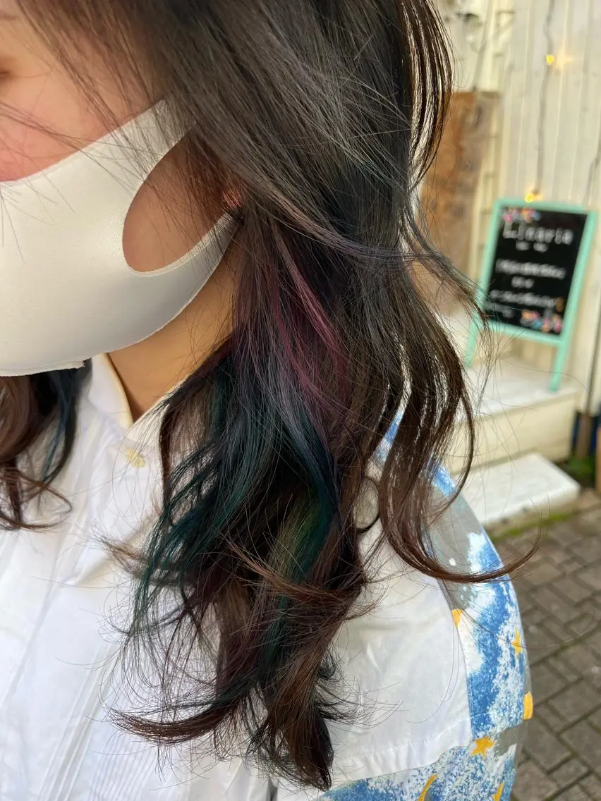 セミロング カラー ショートボブ アッシュ バレイヤージュ ミストバング ベージュカラー カット ヘアカラー トリートメント 原宿サロン代表 デザインカラー伊藤卓のヘアスタイル