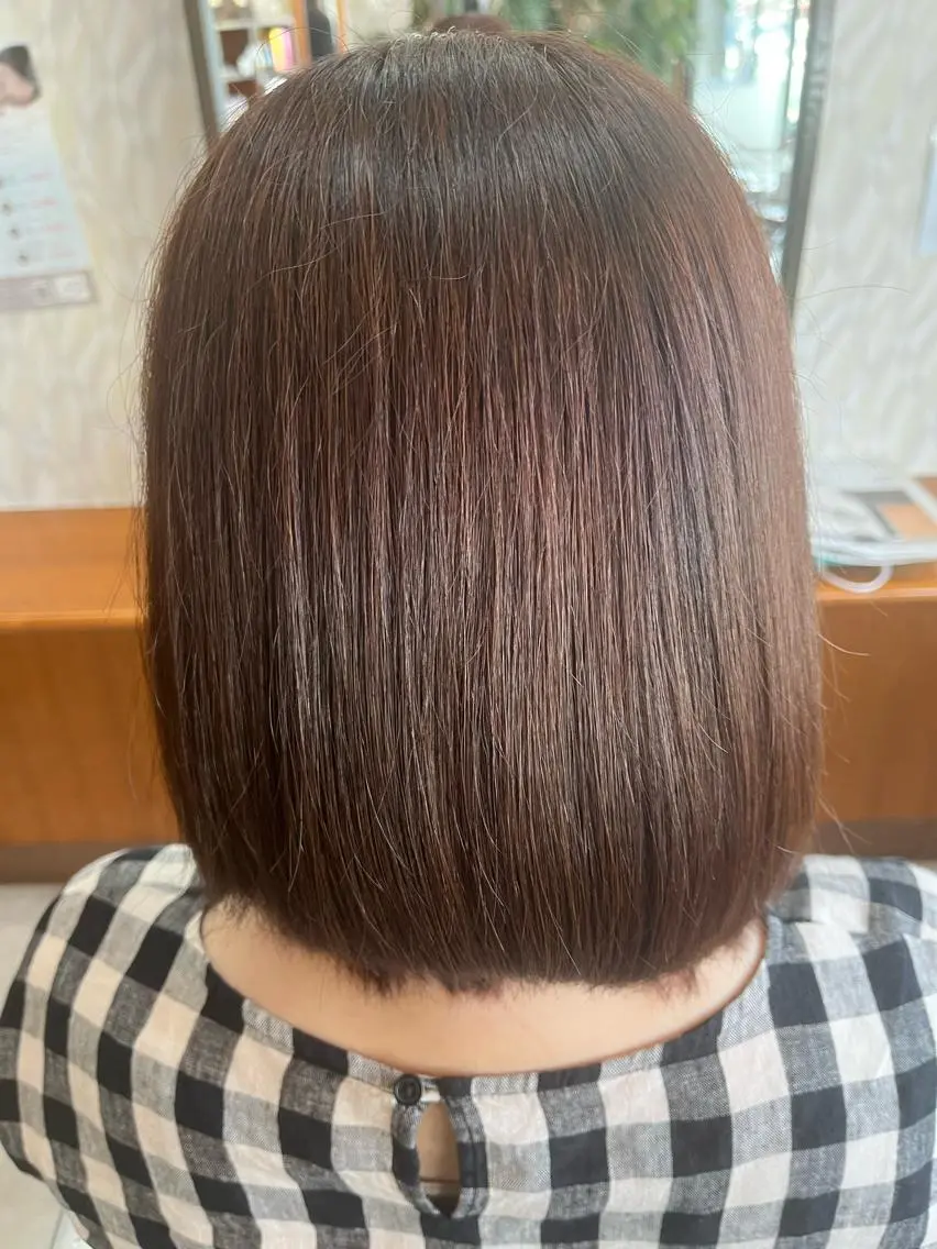 ショート カラー 髪質改善/ストレート /艶髪/熊谷はつなのヘアスタイル