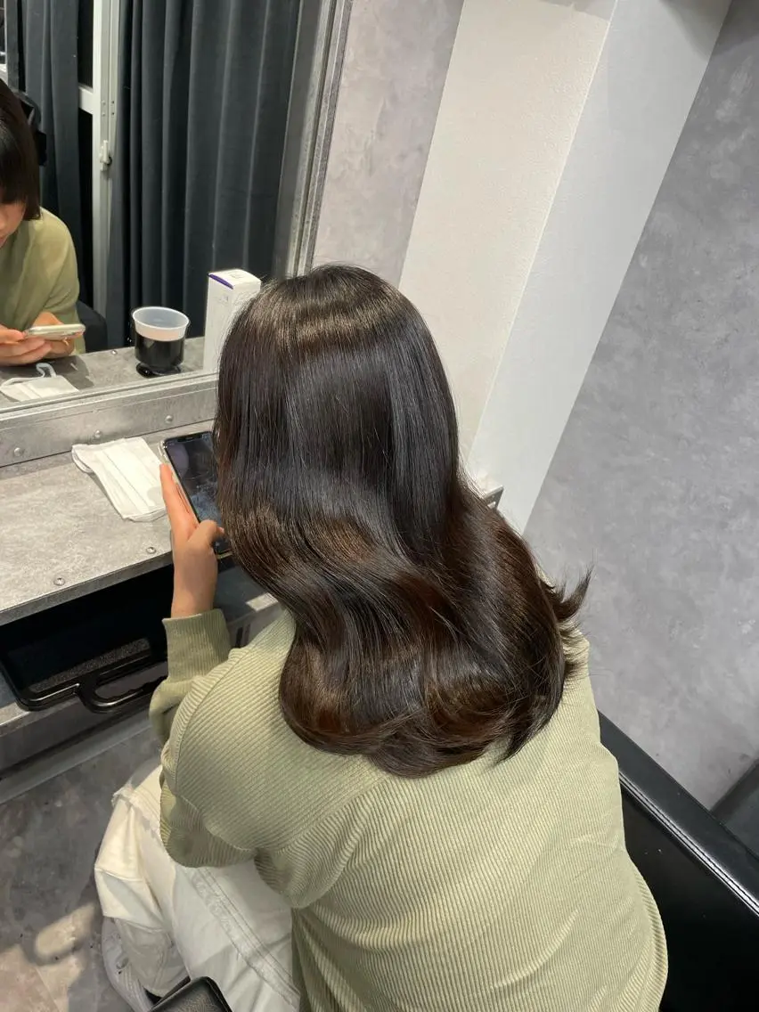 ミディアム ヘアカラー mimiiy fukaのヘアスタイル