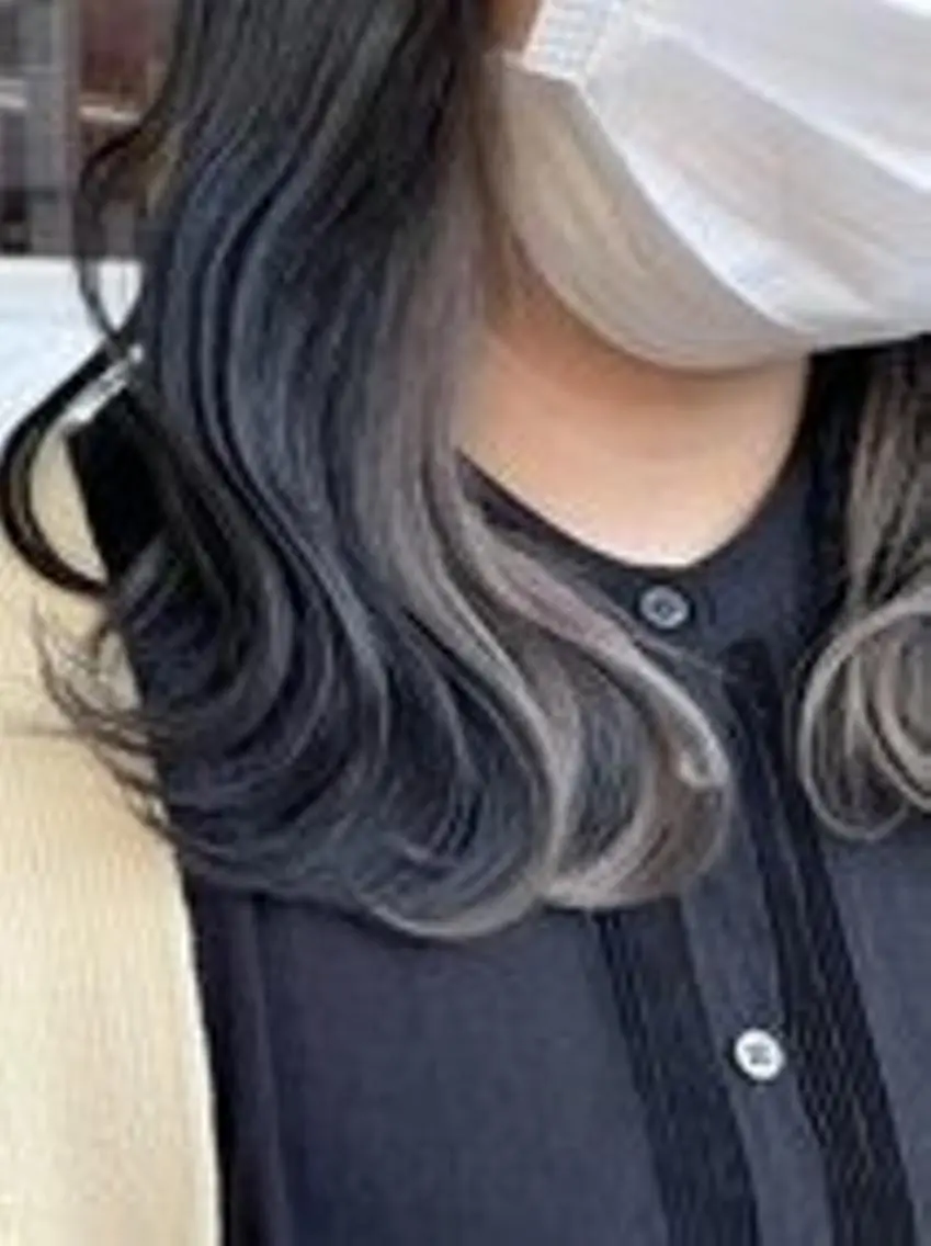 ミディアム 髪質改善カラー透明感 ダブルカラー幕田のヘアスタイル