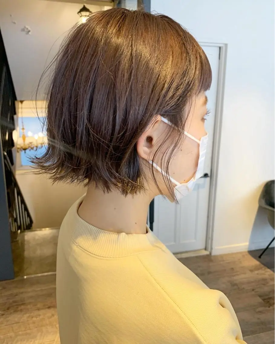 ショート カラー パーマ ヘアアレンジ メンズ キッズ ネイル マツエク・マツパ メンズブリーチ ブリーチ グレージュ ラベンダーカラー ラベンダーグレージュ ウルフレイヤーカット /チヒロのヘアスタイル