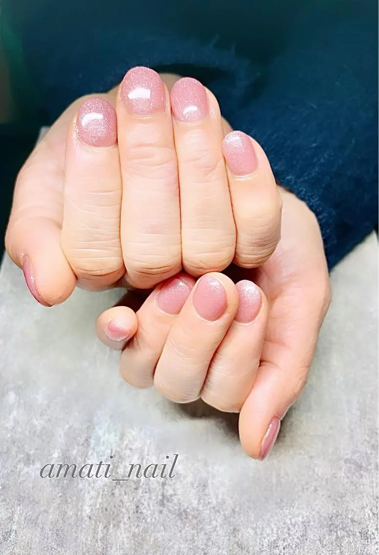 ネイル 入学式 フットネイル ジェルネイル グラデーション マグネットネイル ハンドネイル amati_nail TAKAKOのネイルデザイン