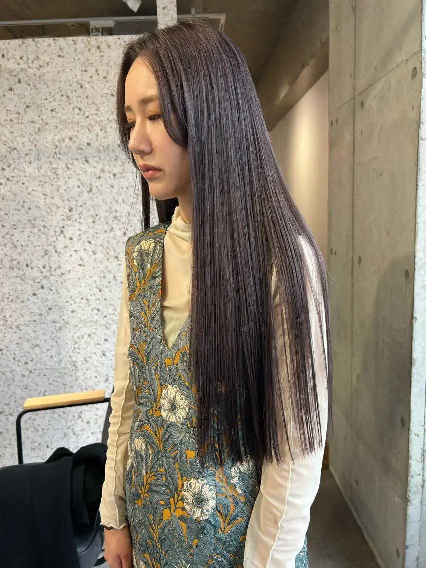 ロング カラー ヘアアレンジ ヘアカラー lani ブリーチ /ダブルカラーのヘアスタイル