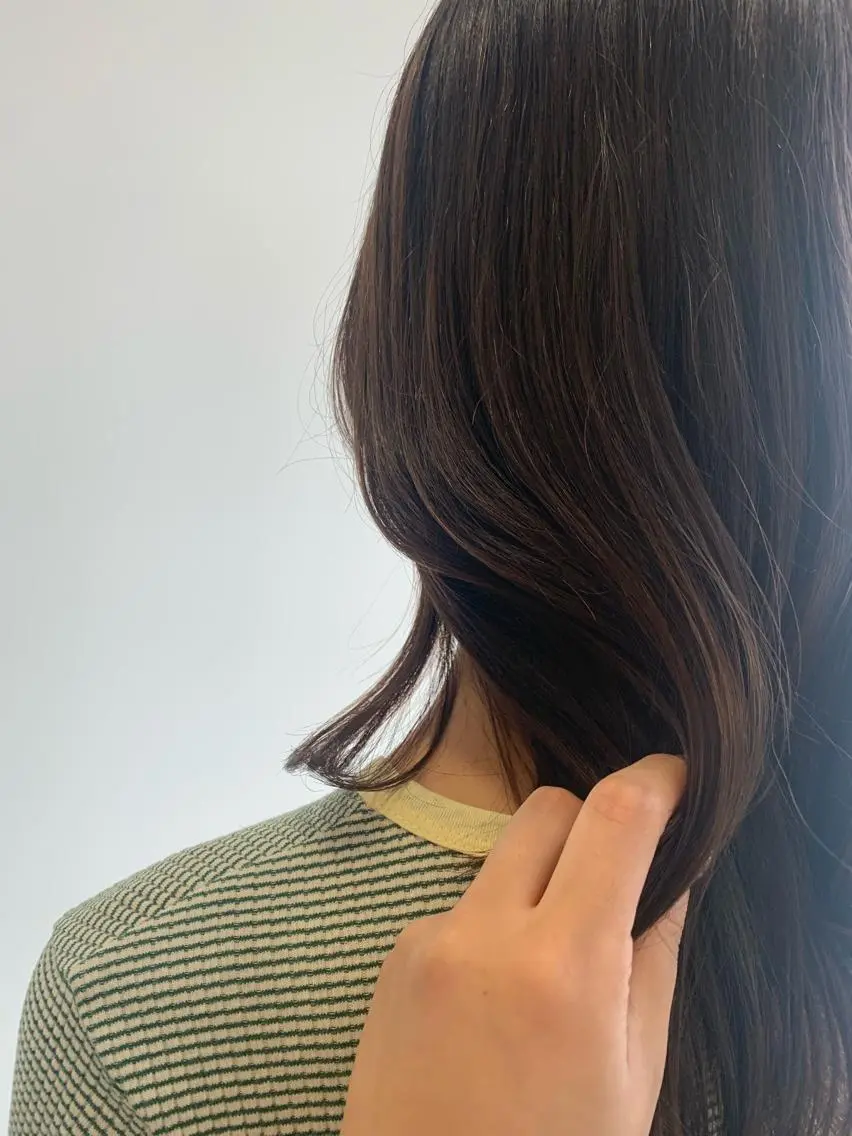 ロング カラー ベージュカラー 韓国🇰🇷髪質改善 Chisaki치사키のヘアスタイル