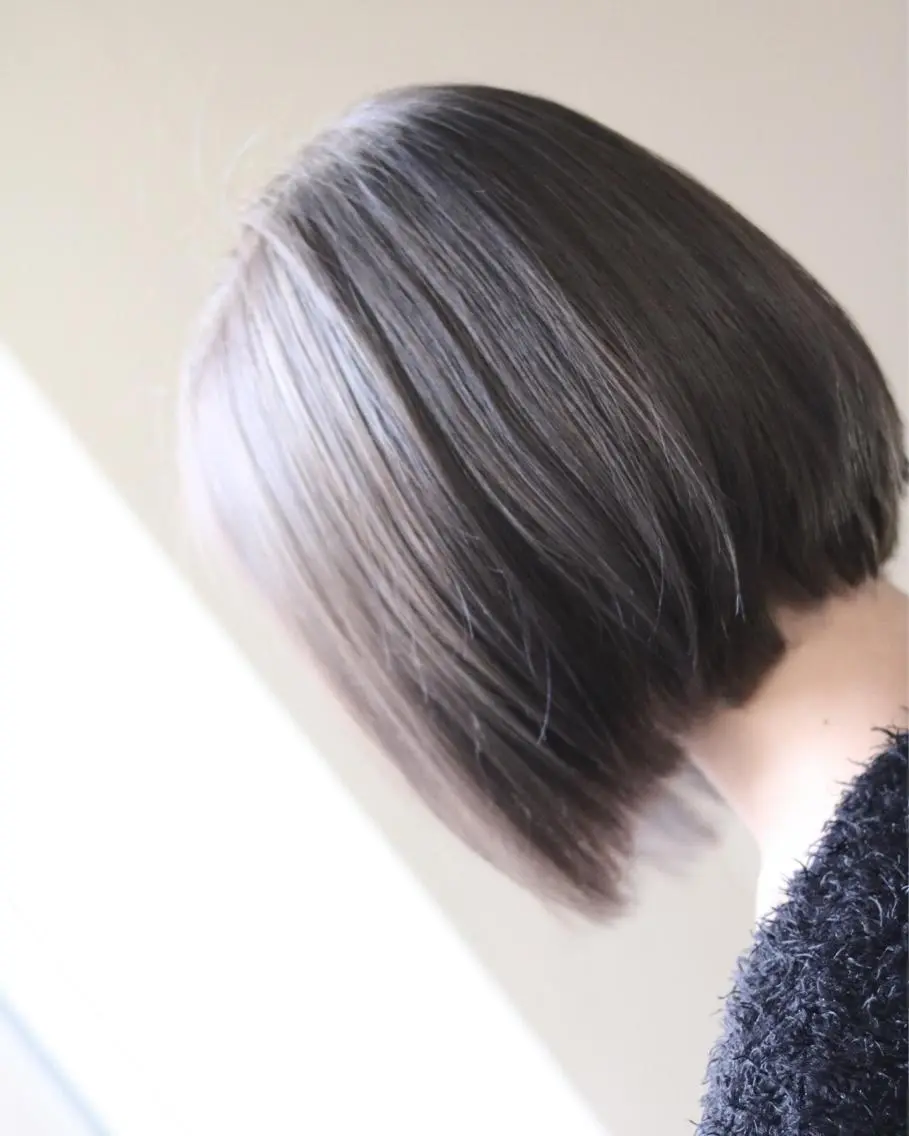 ショート カラー パーマ ヘアアレンジ アッシュ ボブ 新宿No.1美髪師 taka髪質改善のヘアスタイル