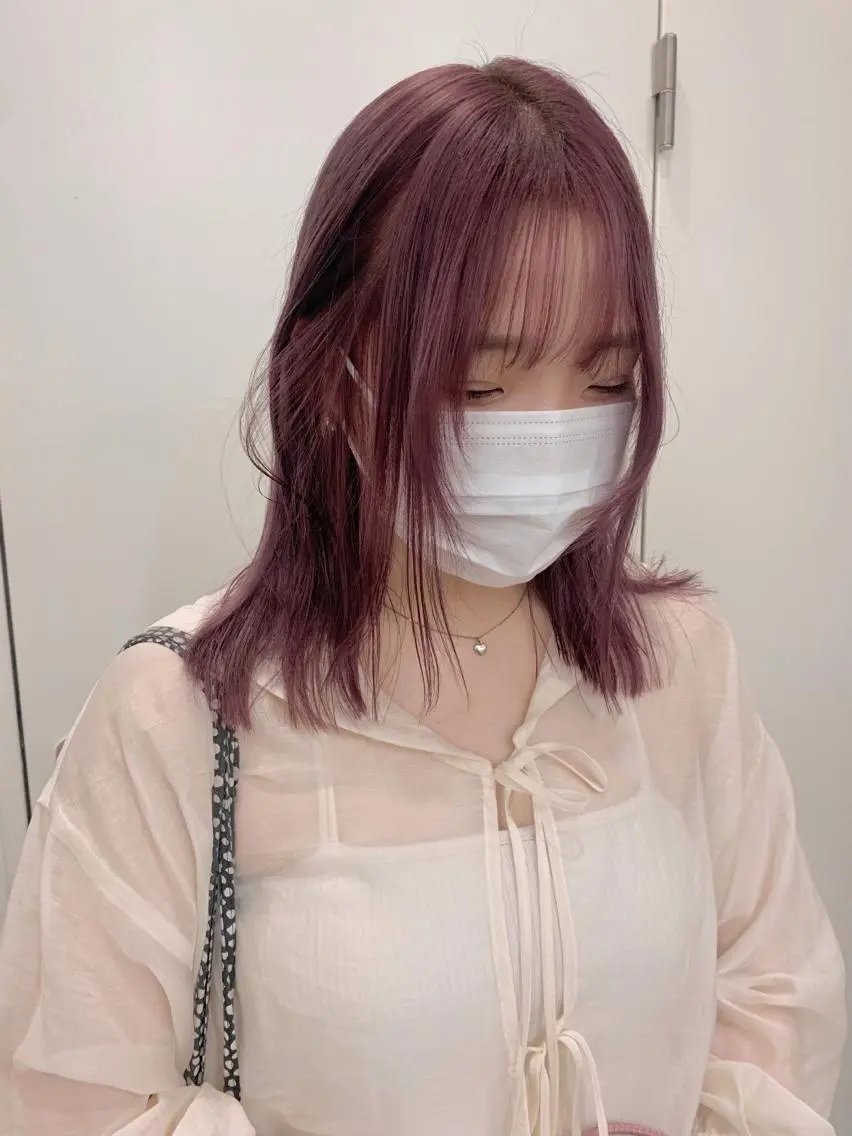セミロング カラー カット ヘアカラー 🐝 hachi🐝のヘアスタイル