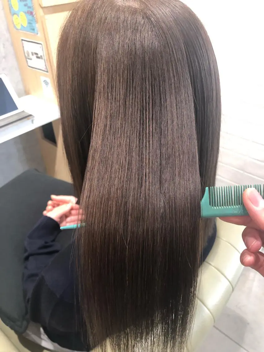 ミディアム カット 縮毛矯正 トリートメント 【髪質改善特化･ 福田航洋】のヘアスタイル