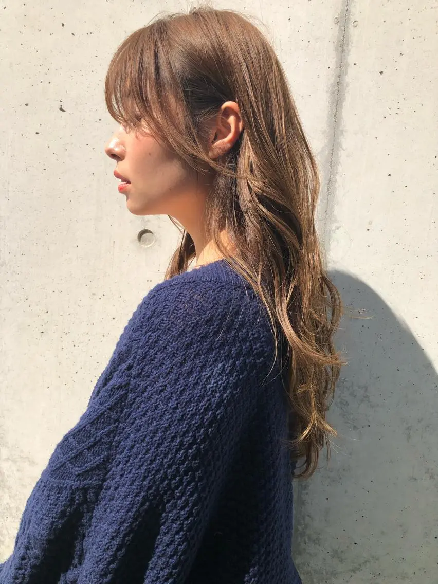 ロング カラー ベージュカラー ミルクティーベージュ 似合わせレイヤー 🇰🇷荒木洋文のヘアスタイル