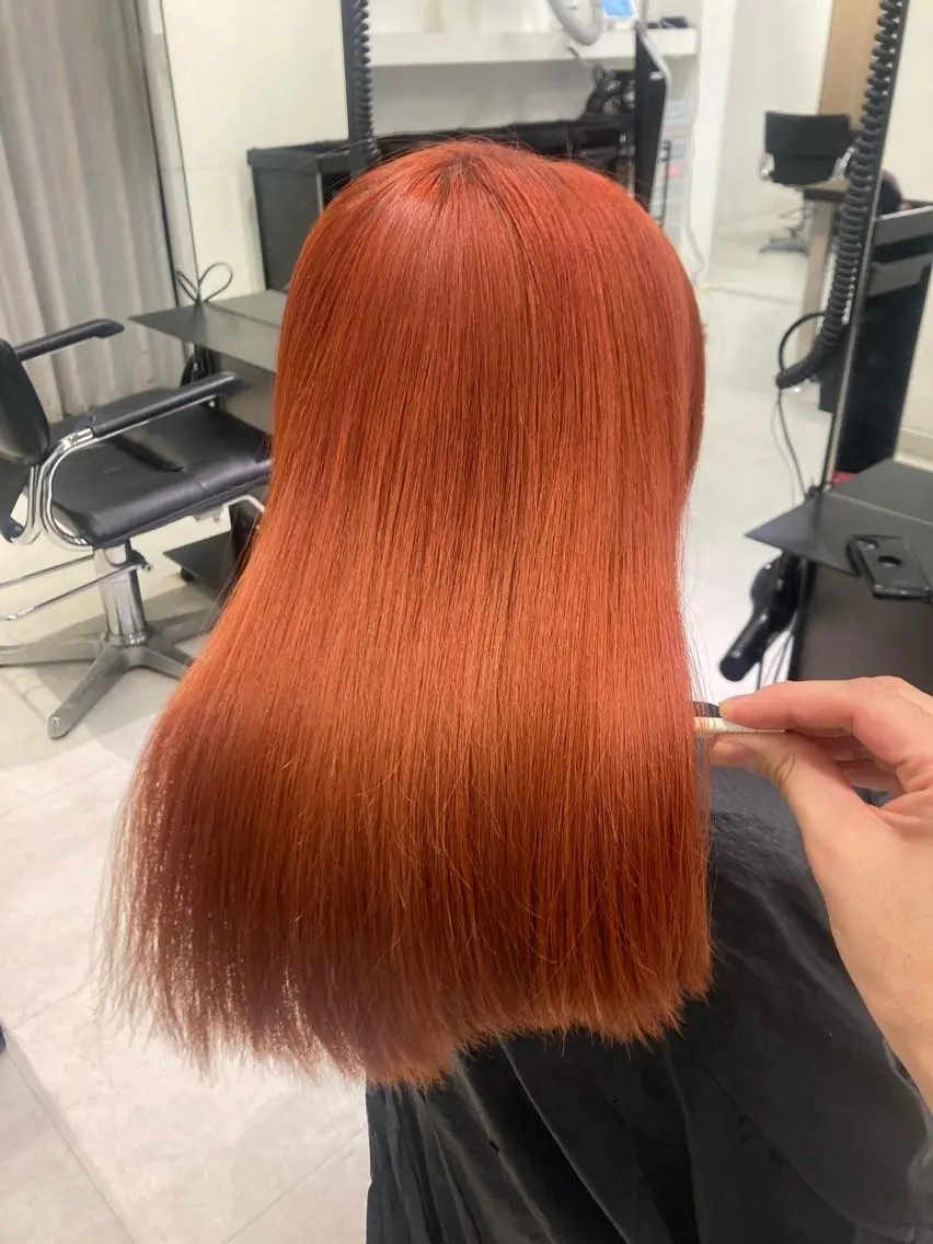カラー ヘアカラー トリートメント ヘッドスパ ヘアセット 💖ブリーチなし透明 感💖ASAHIのヘアスタイル