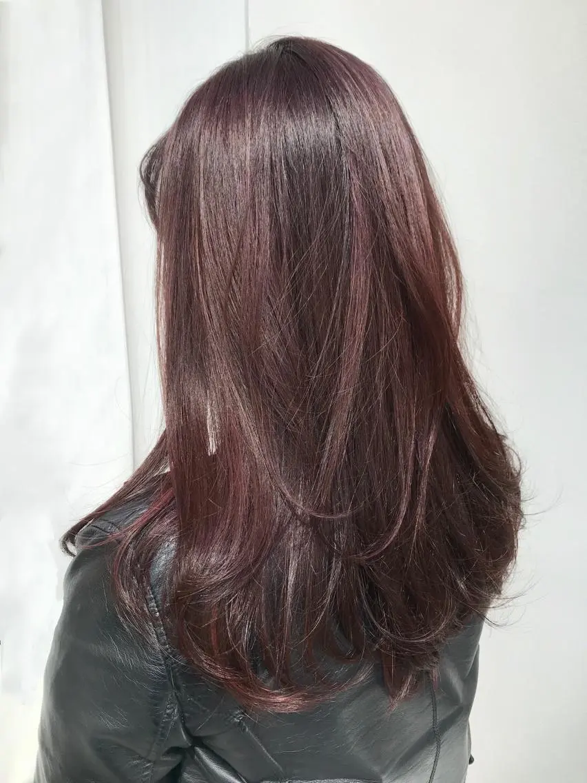 セミロング カラー 寺山 佳貴のヘアスタイル