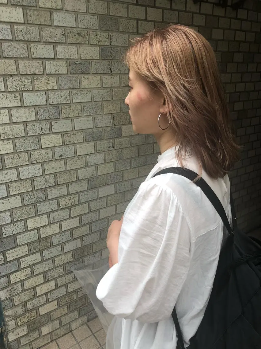 セミロング カラー AYAKA 下北沢suuのヘアスタイル