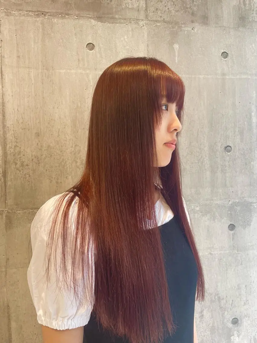 ロング カラー ブリーチ ブリーチなしカラー ハイトーンカラー✨️ 艶カラー特化Amiのヘアスタイル