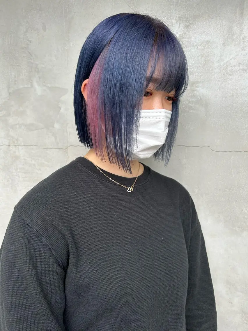 ミディアム カラー メンズ カット ヘアカラー トリートメント 🧸艶々韓国ヘア 🧁mizunaのヘアスタイル