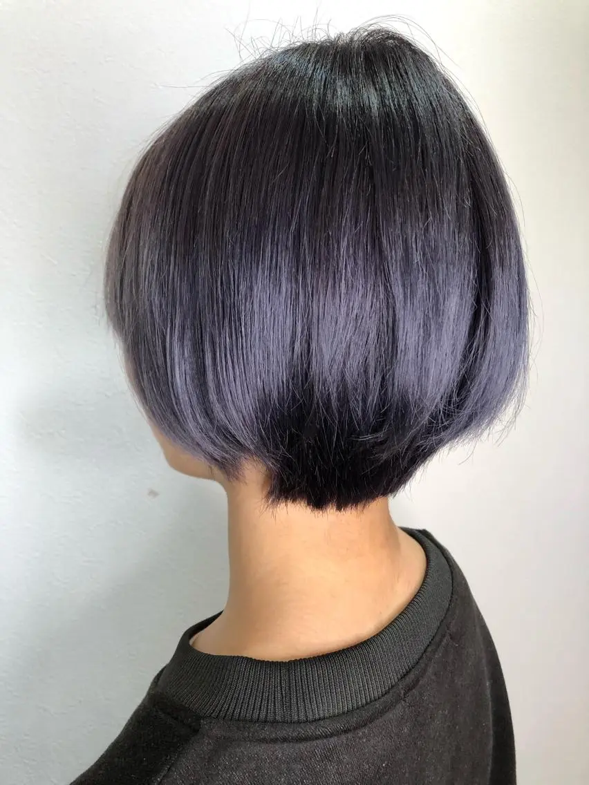ショート カラー ブリーチ イルミナカラー 小濱 ありすのヘアスタイル