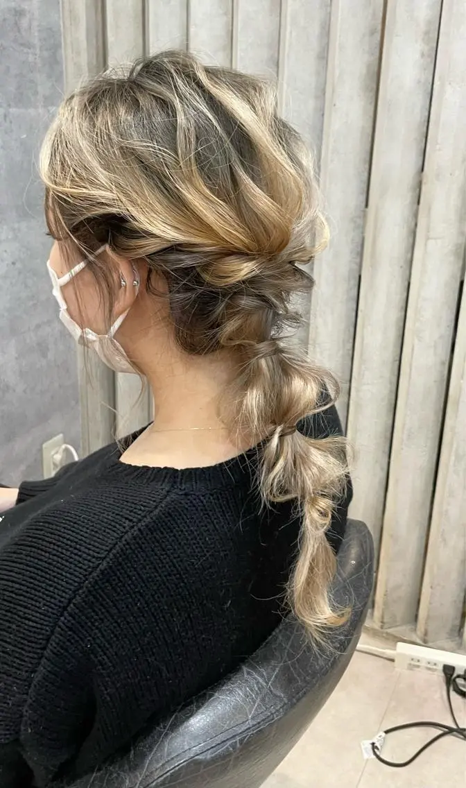 ロング ヘアアレンジ カット ヘアセット 骨格整形カット/ ショート✂️堀夢哉のヘアスタイル